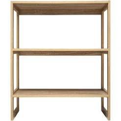 5five Étagère 4 cases empilables, Effet chêne naturel