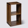 5five Étagère 2 cases indus, Effet bois foncé