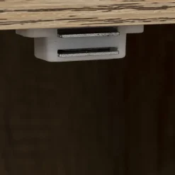 5five Étagère 6 cases porte, Effet bois naturel