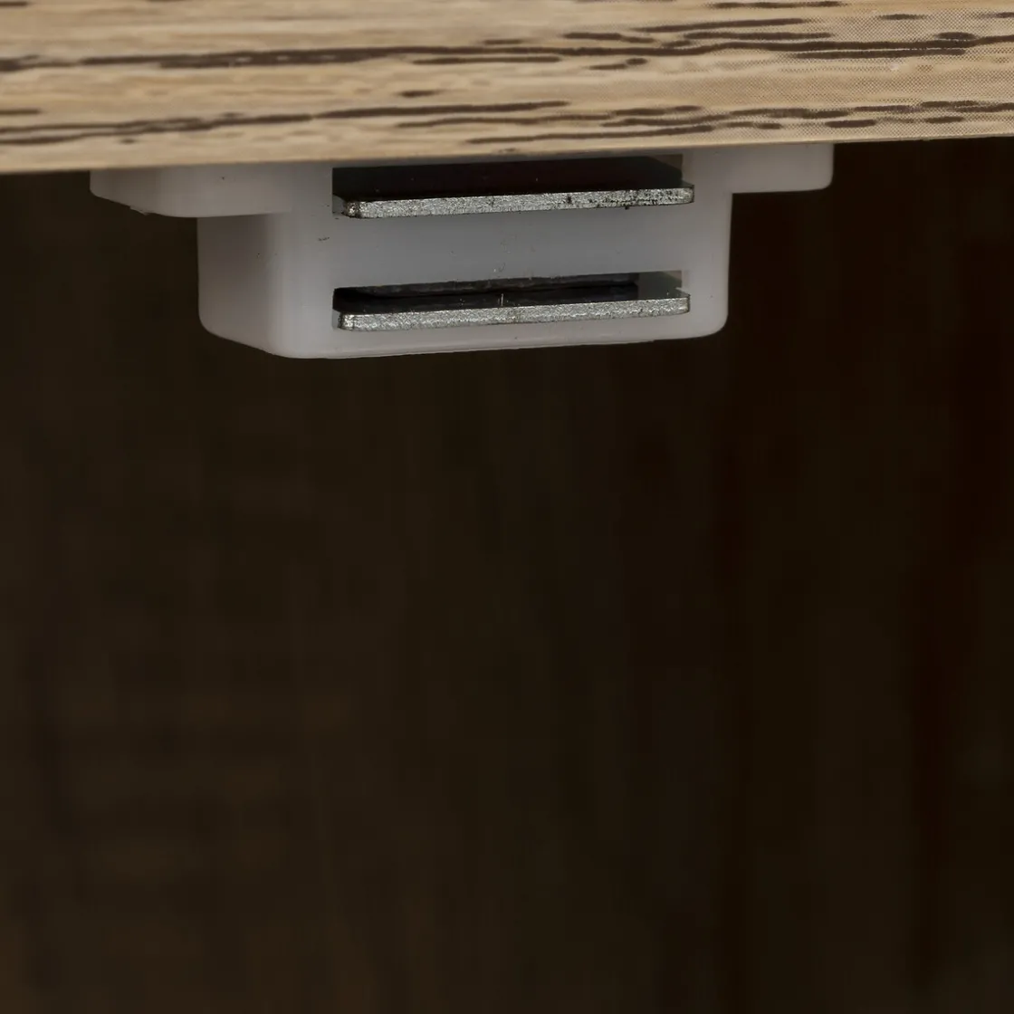 5five Étagère 6 cases porte, Effet bois naturel