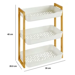 5five Étagère 3 niveaux, Bambou