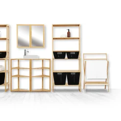 5five Étagère 2 niveaux 20cm, Bambou