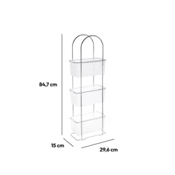 5five Étagère 3 niveaux, Transparent