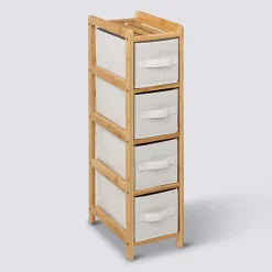 5five Étagère avec 4 paniers, Bambou