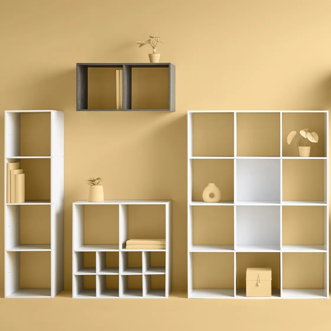 5five Étagère colonne 4 cases, Blanc