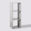 5five Étagère colonne 3 cases, Effet chêne gris