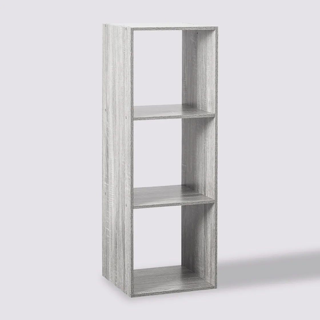 5five Étagère colonne 3 cases, Effet chêne gris