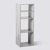 5five Étagère colonne 4 cases, Effet chêne gris