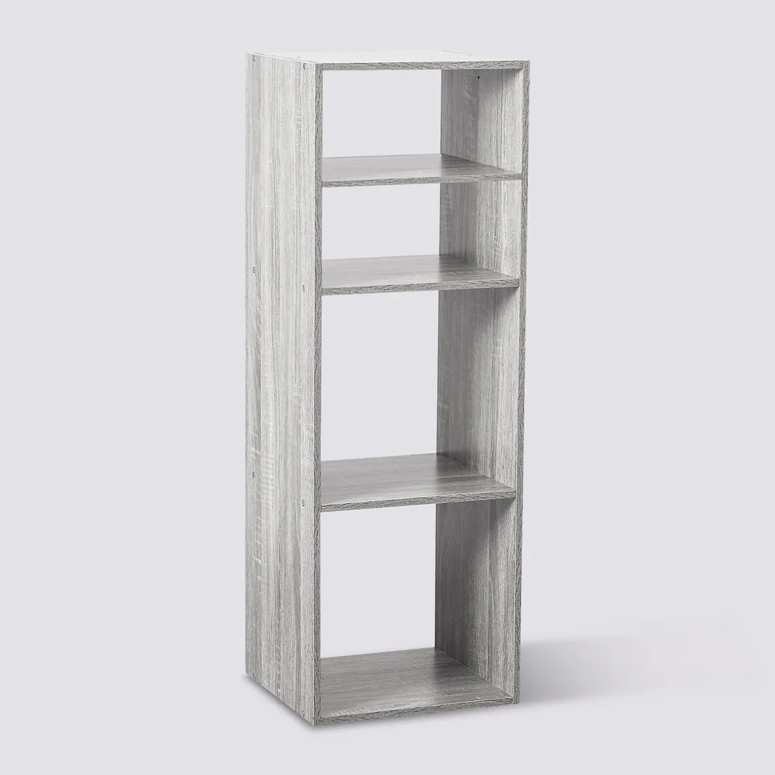 5five Étagère colonne 4 cases, Effet chêne gris