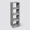 5five Étagère colonne 4 cases, Effet chêne gris