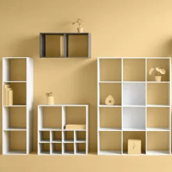 5five Étagère colonne 4 cases, Effet chêne gris