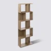 5five Étagère colonne double, Effet chêne naturel