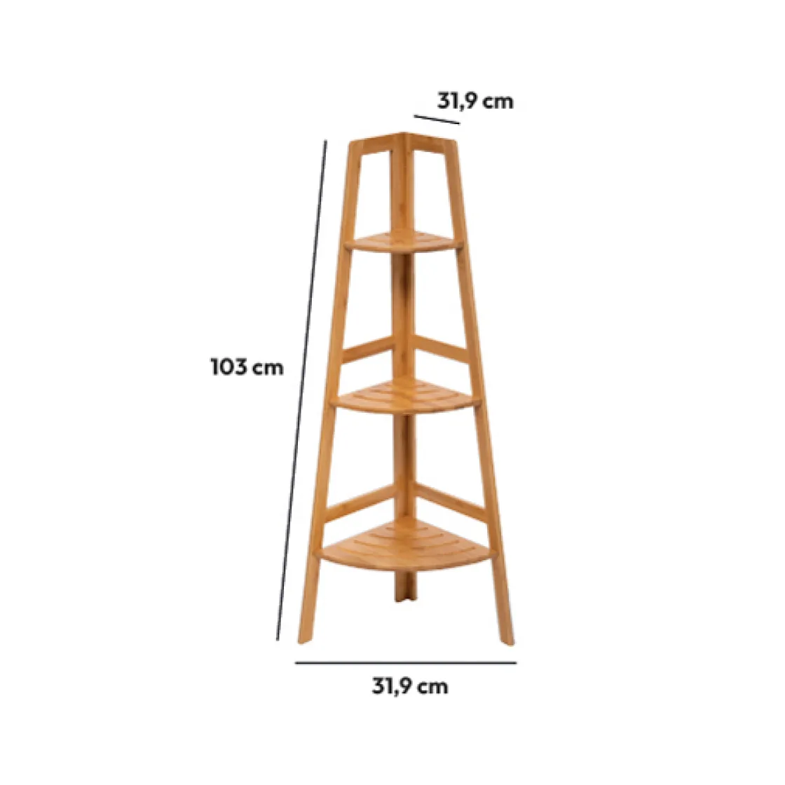 5five Étagère d'angle 3 niveaux