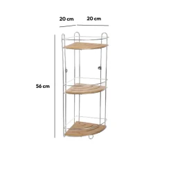 5five Étagère d'angle 3 niveaux