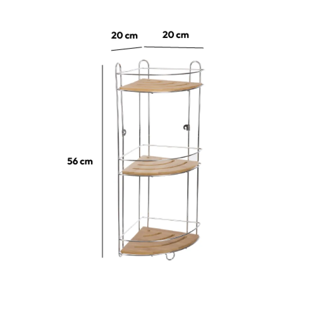 5five Étagère d'angle 3 niveaux