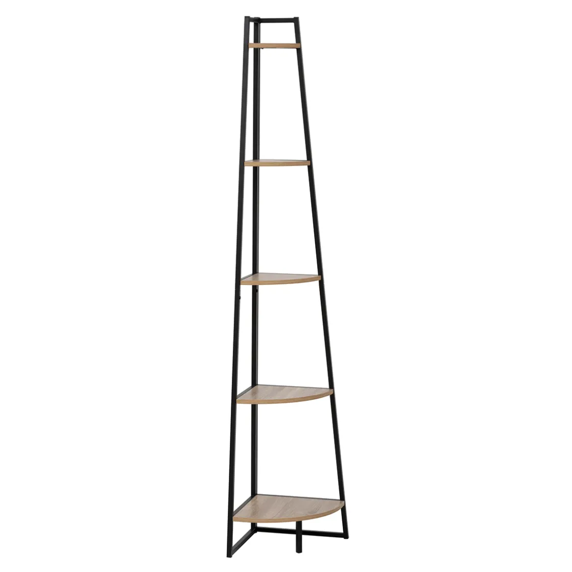 5five Étagère d'angle 5 niveaux 180cm, Effet bois