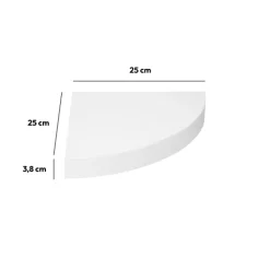 5five Étagère d'angle, Blanc