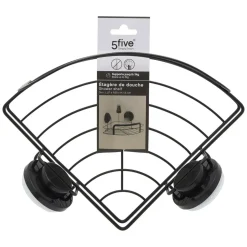 5five Étagère d'angle, Noir