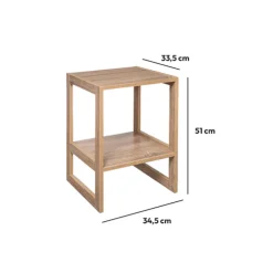 5five Étagère empilable 1 case, Effet bois naturel