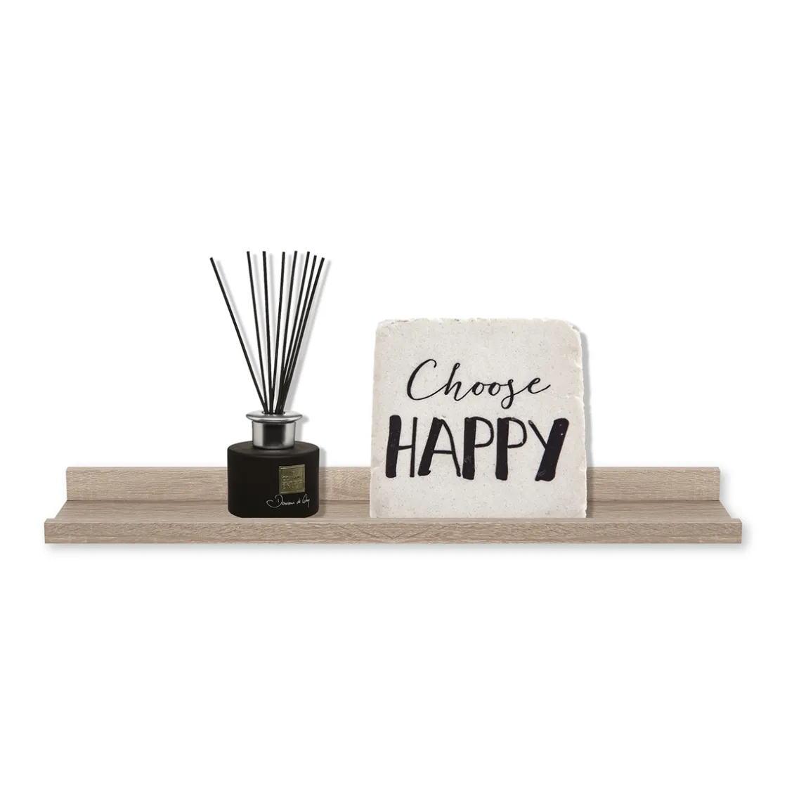 5five Étagère murale 58cm, Effet chêne naturel