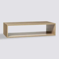 5five Étagère rectangulaire bas, Effet chêne naturel