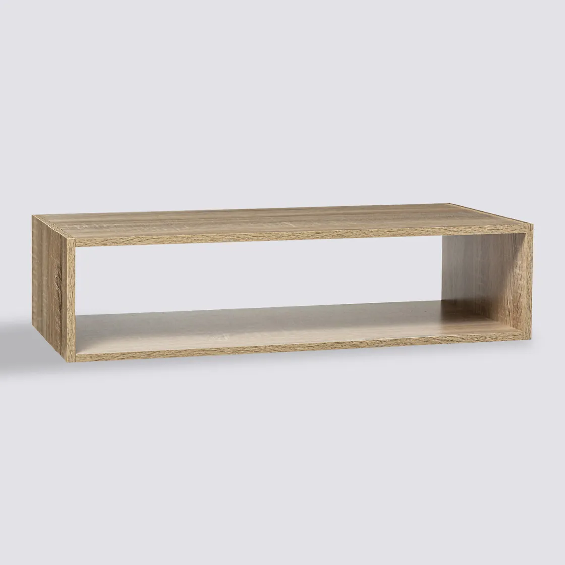 5five Étagère rectangulaire bas, Effet chêne naturel