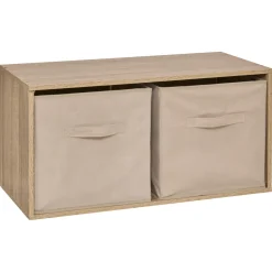 5five Étagère rectangulaire haut, Effet chêne naturel