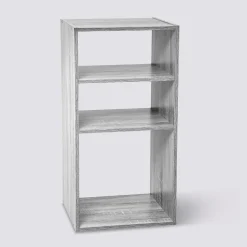 5five Étagères colonne 3 cases, Effet chêne gris