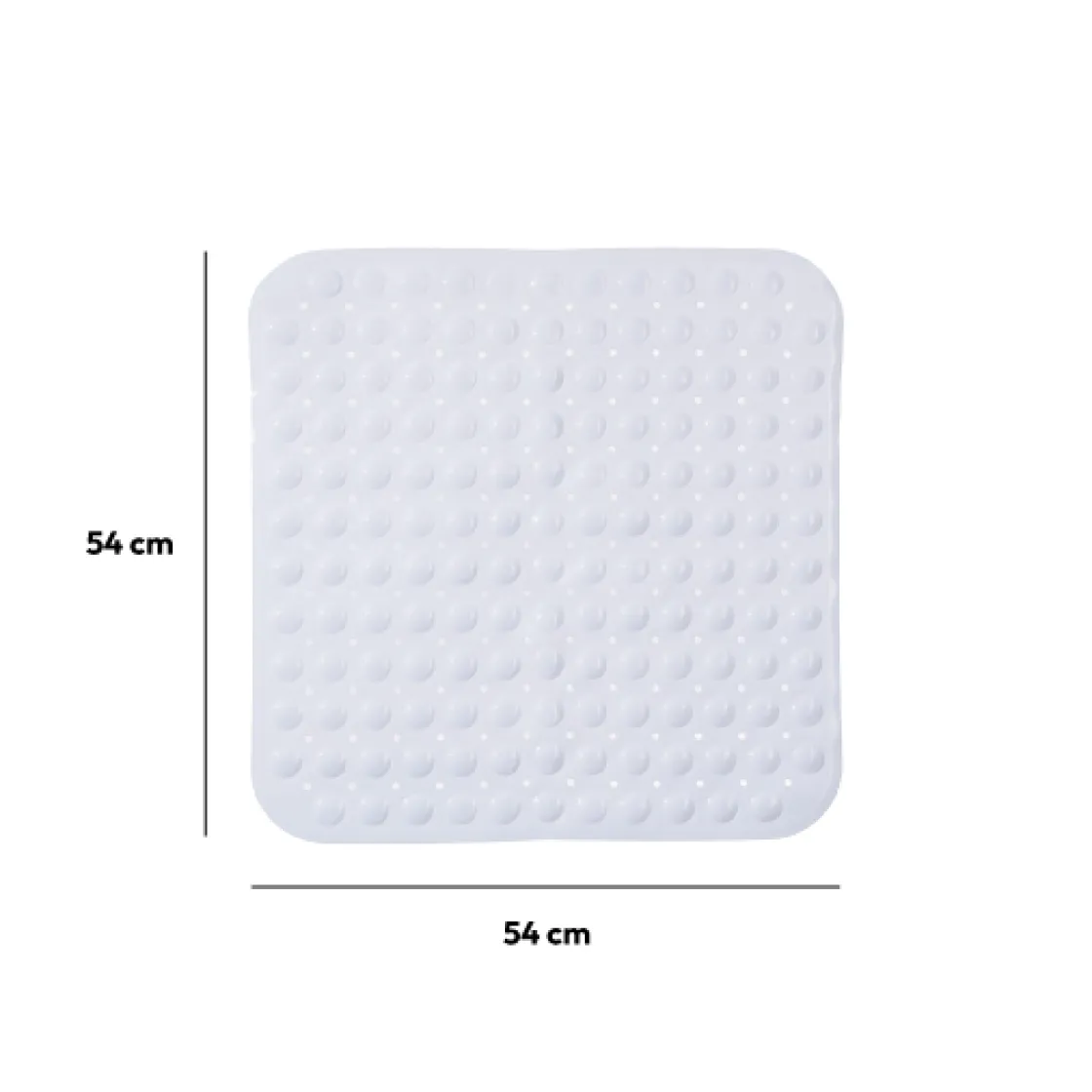 5five Tapis anti-dérapant 50x50cm, Blanc