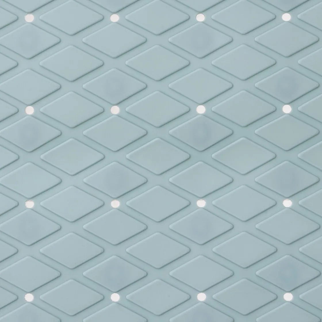 5five Tapis anti-dérapant 75x35cm, Bleu artic