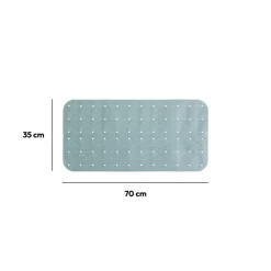 5five Tapis anti-dérapant 75x35cm, Bleu artic