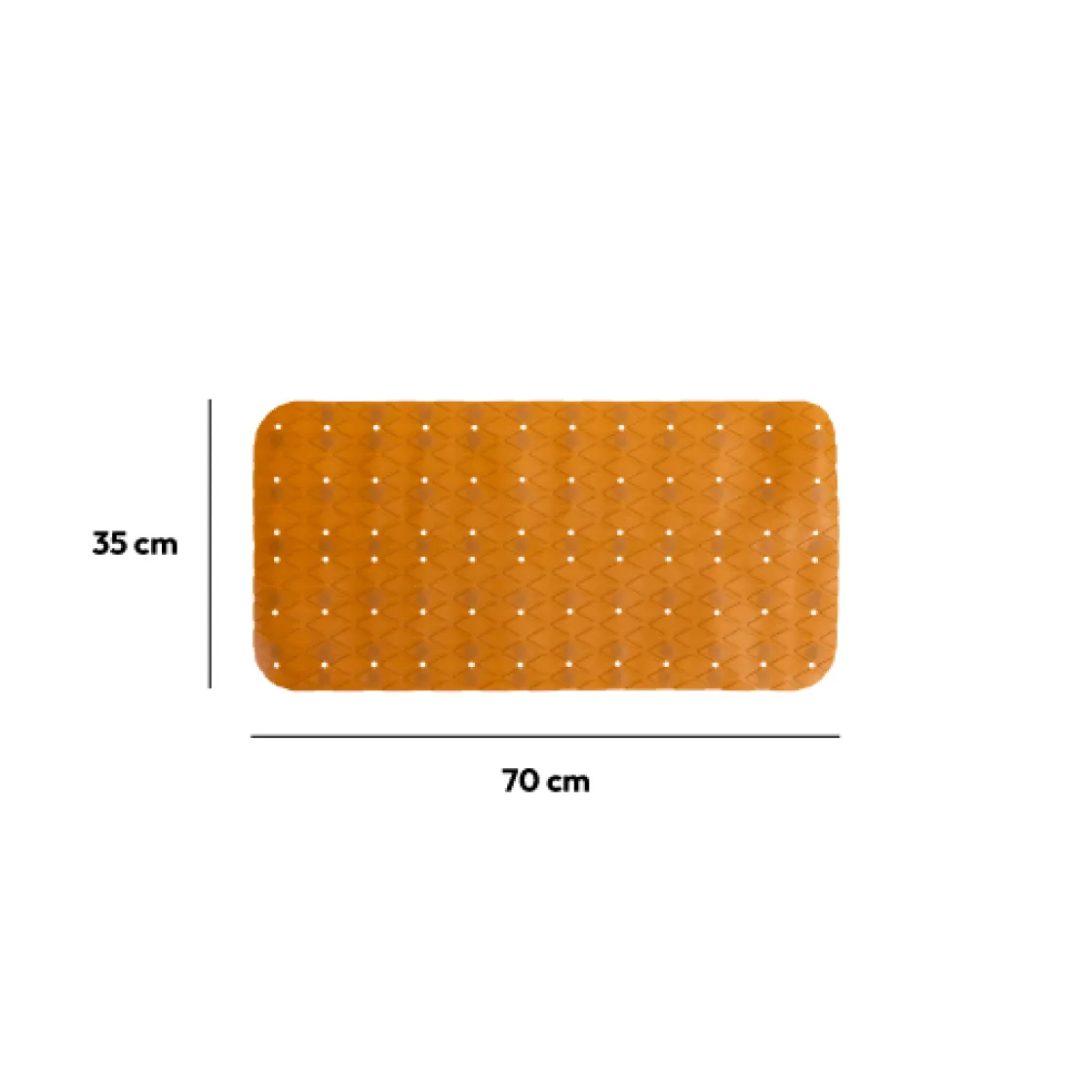 5five Tapis anti-dérapant 75x35cm, Marron malt