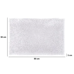 5five Tapis chenille, 50x80 cm, Blanc