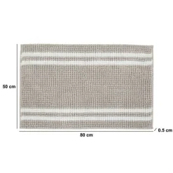 5five Tapis de bain, l.80 cm, Marron