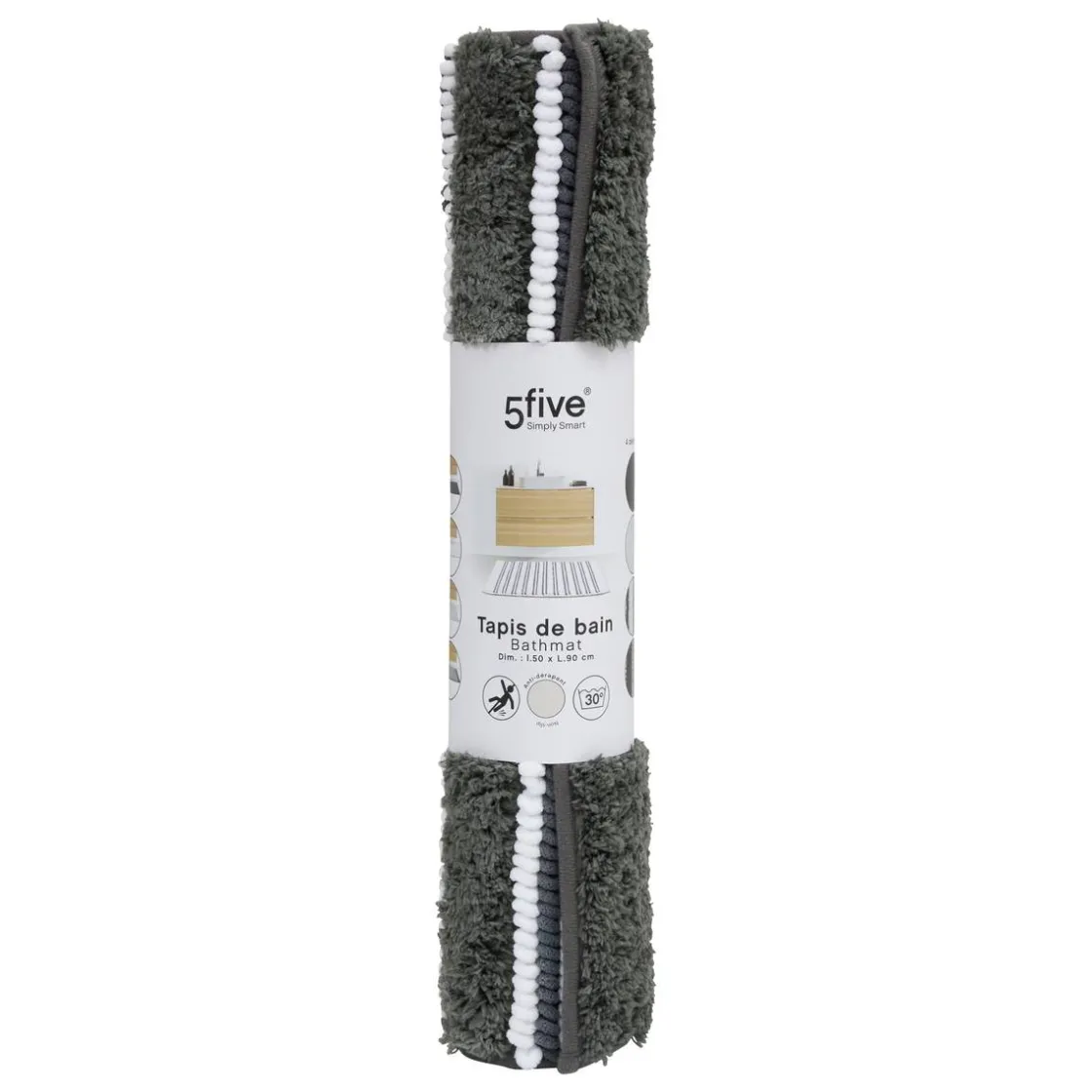 5five Tapis de bain, L.90 cm, Plusieurs coloris