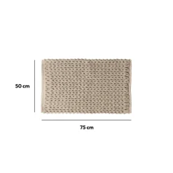 5five Tapis de bain 50x75 cm, Beige naturel