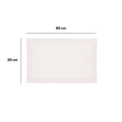 5five Tapis de bain 80x50 cm, Blanc
