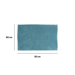5five Tapis de bain 50x80 cm, Bleu artic