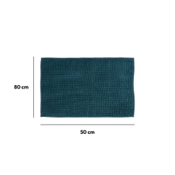 5five Tapis de bain 50x80 cm, Bleu pétrole