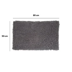 5five Tapis de bain 50x80 cm, Gris anthracite
