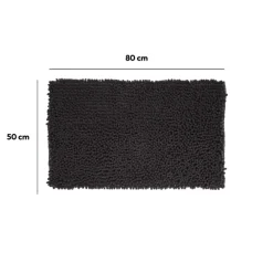 5five Tapis de bain 50x80 cm, Noir