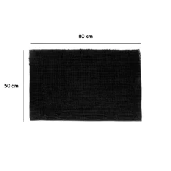 5five Tapis de bain 50x80 cm, Noir