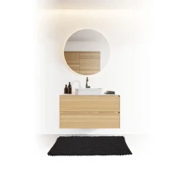 5five Tapis de bain 50x75 cm, Noir khôl