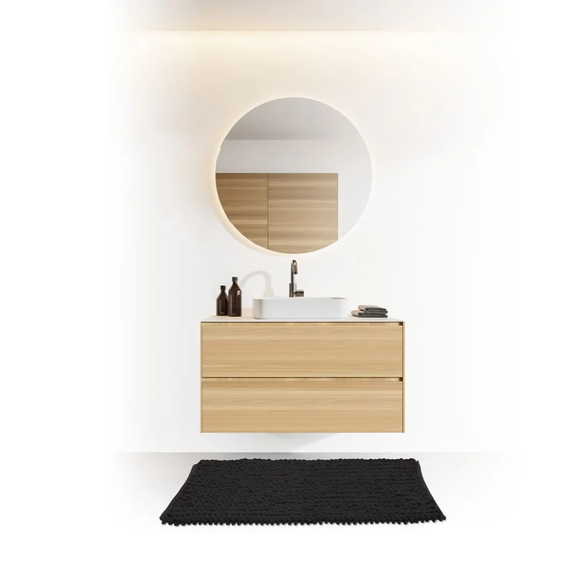 5five Tapis de bain 50x75 cm, Noir khôl