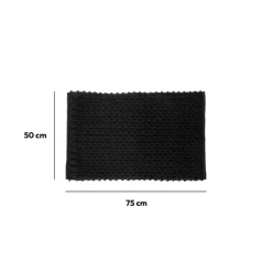 5five Tapis de bain 50x75 cm, Noir khôl