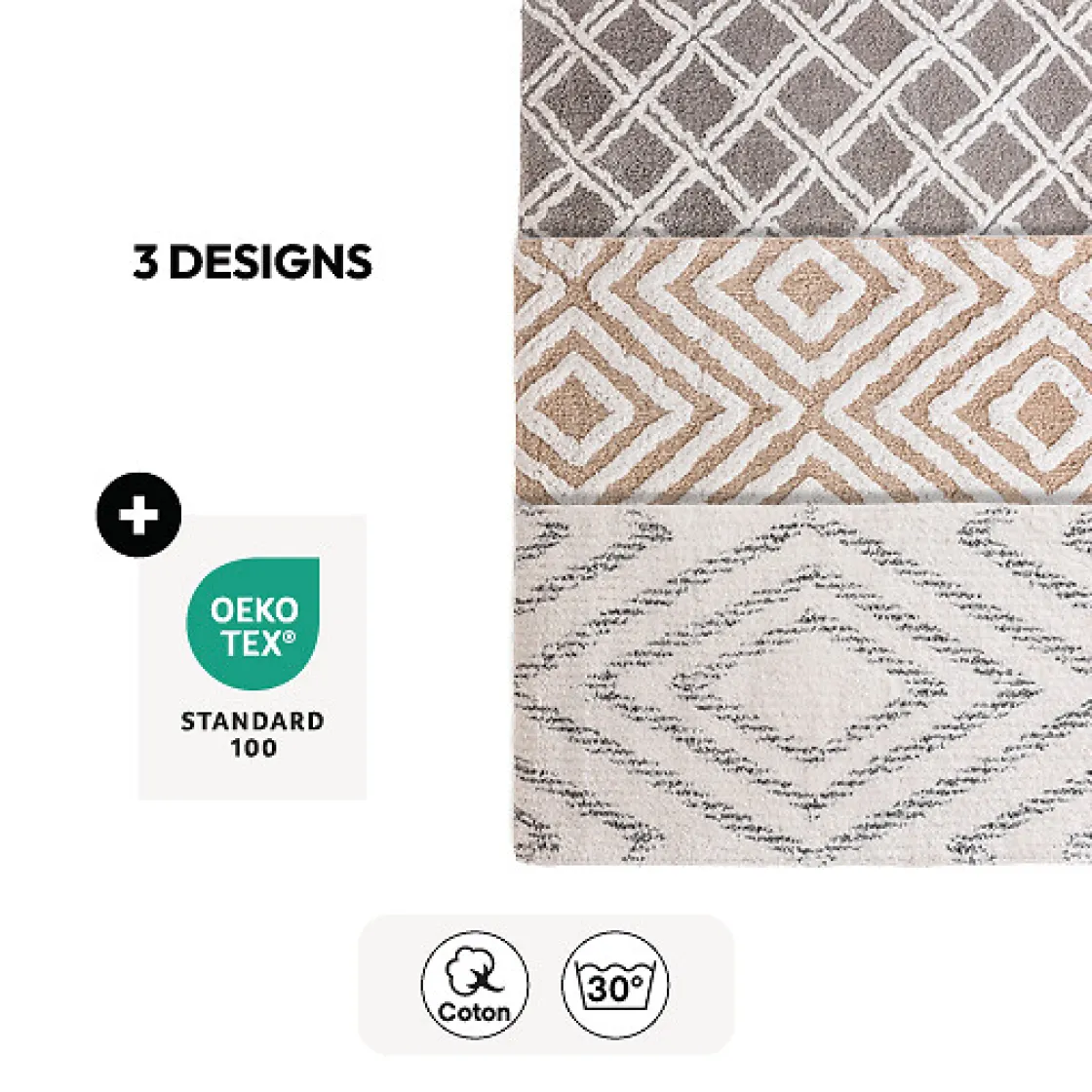 5five Tapis de bain 40x70cm, Éthnique