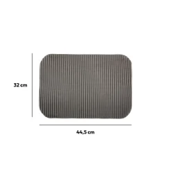 5five Tapis de vaisselle microfibre 32x44,5cm, Gris