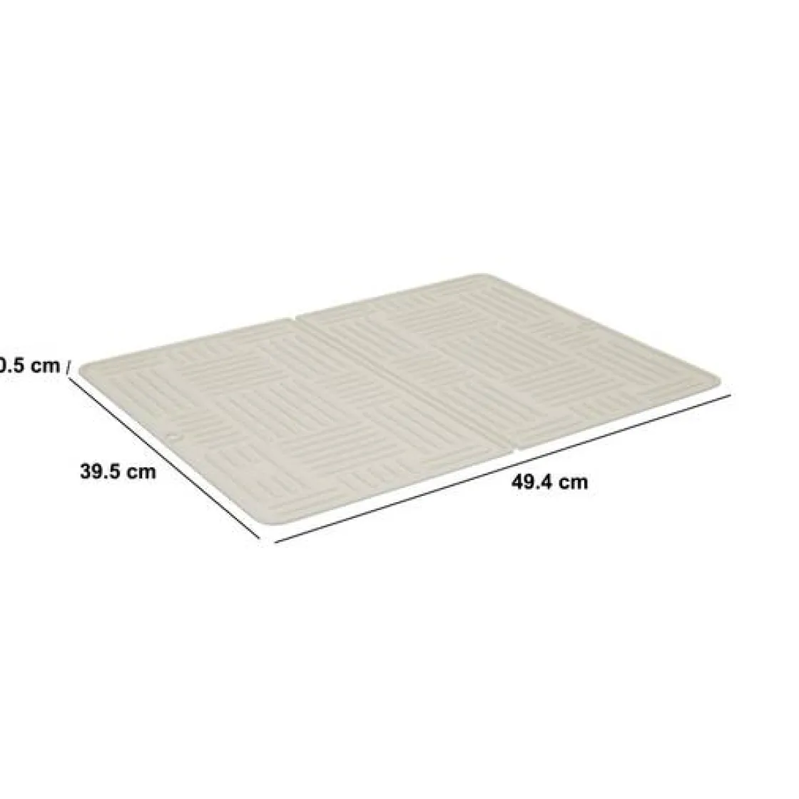 5five Tapis de vaisselle pliant XL, L.49,4 cm, Beige