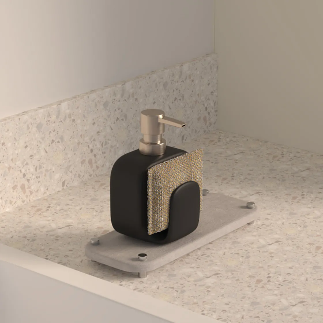 5five Tapis diatomite 28x11 cm, Gris