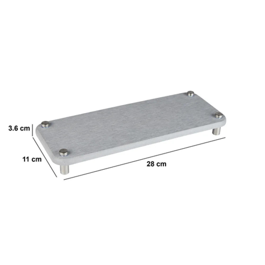 5five Tapis diatomite 28x11 cm, Gris